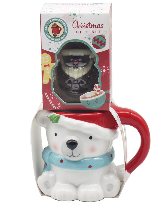 Polar bear  MUG GIFT WITH CHOC BOMB