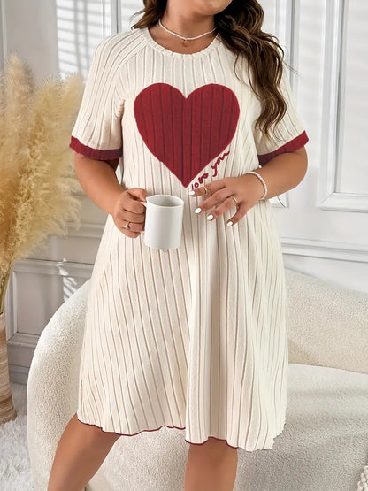 Heart Love you Nightie Curve