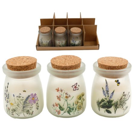 Pack Of 12 Spring Candles W/lid, 5.6cm