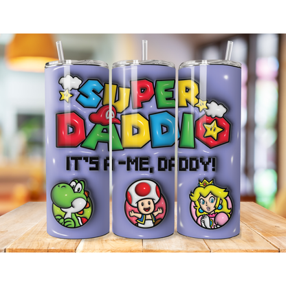 20 oz Super Dadio It's a me Tumbler