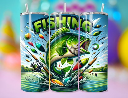 20 oz  Tumbler Fishing
