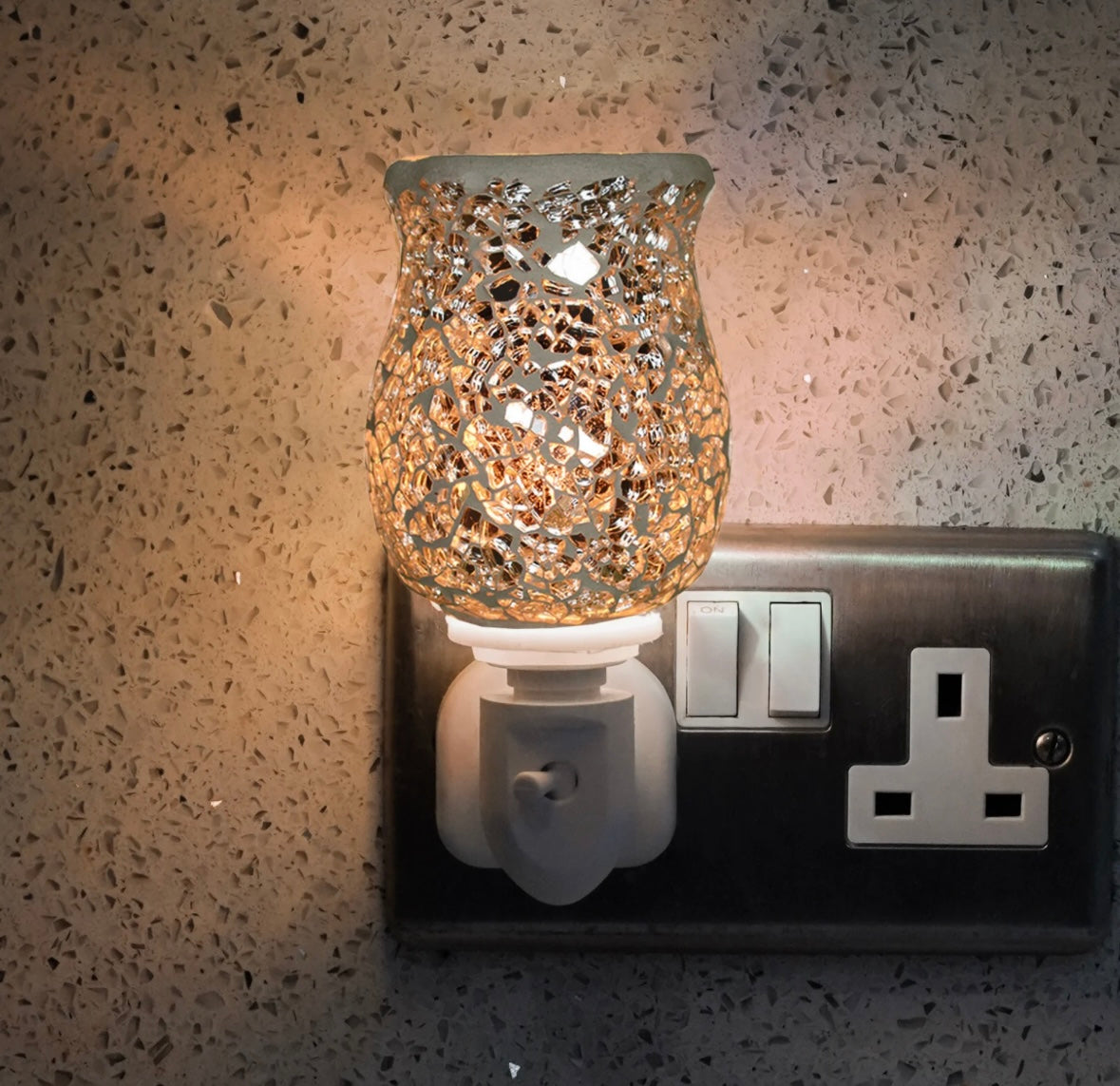 Plug In Electric Melt Burner - Shining Silver