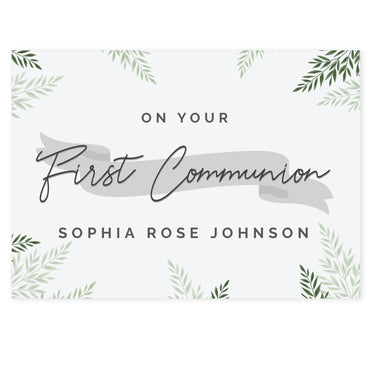 Personalised First Communion Card