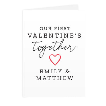 Personalised Our 1st Valentine's Day Card
