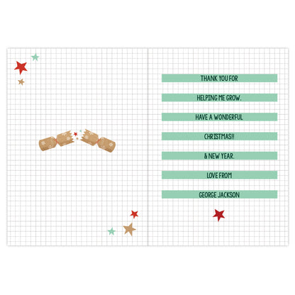 Personalised Cracking Teacher Card