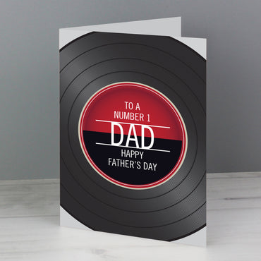 Personalised Vintage Record Card