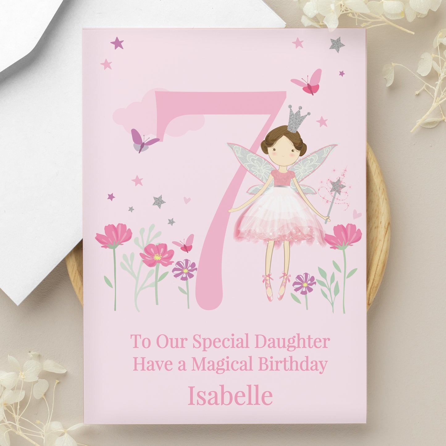 Personalised Fairy Princess Birthday Card