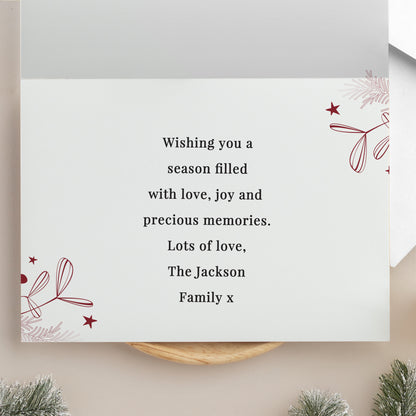 Personalised Photo Upload Pack of 10 Christmas Cards