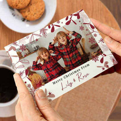 Personalised Photo Upload Pack of 10 Christmas Cards