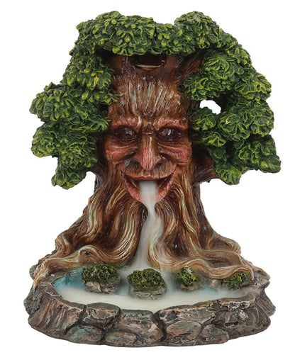 TREE MAN POND BACKFLOW INCENSE BURNER WITH FREE PACK OF INCENSE CONES