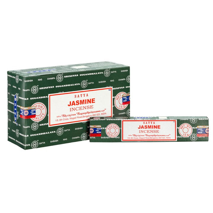 Set of 12 Jasmine Incense Sticks by Satya (12/50)
