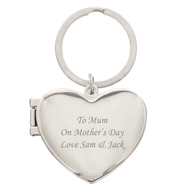 Personalised Heart Photoframe Keyring