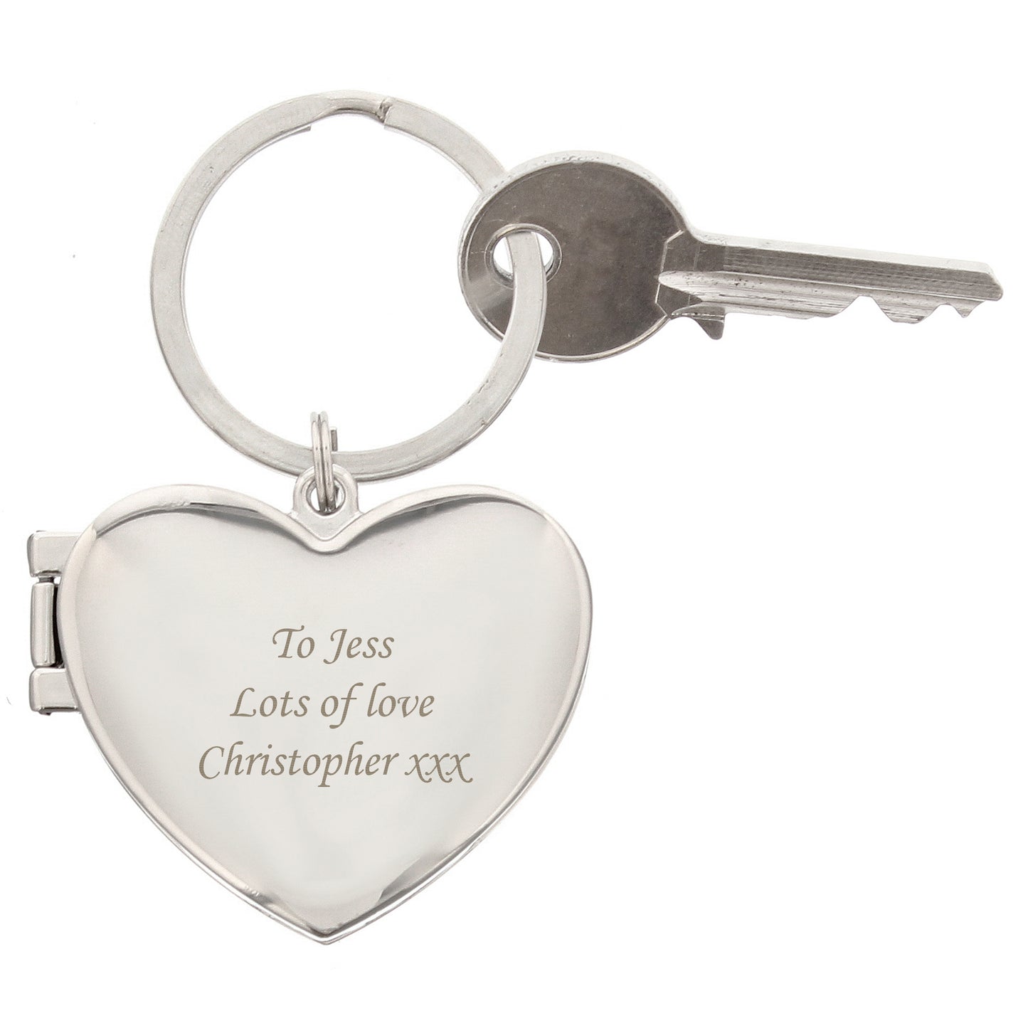 Personalised Heart Photoframe Keyring