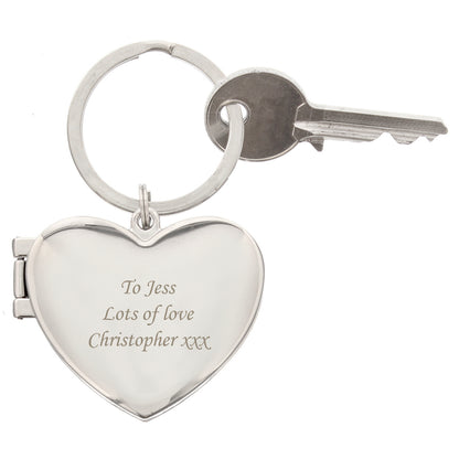 Personalised Heart Photoframe Keyring