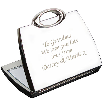 Personalised Handbag Compact Mirror