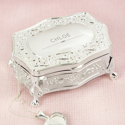 Personalised Classic Small Antique Trinket Box