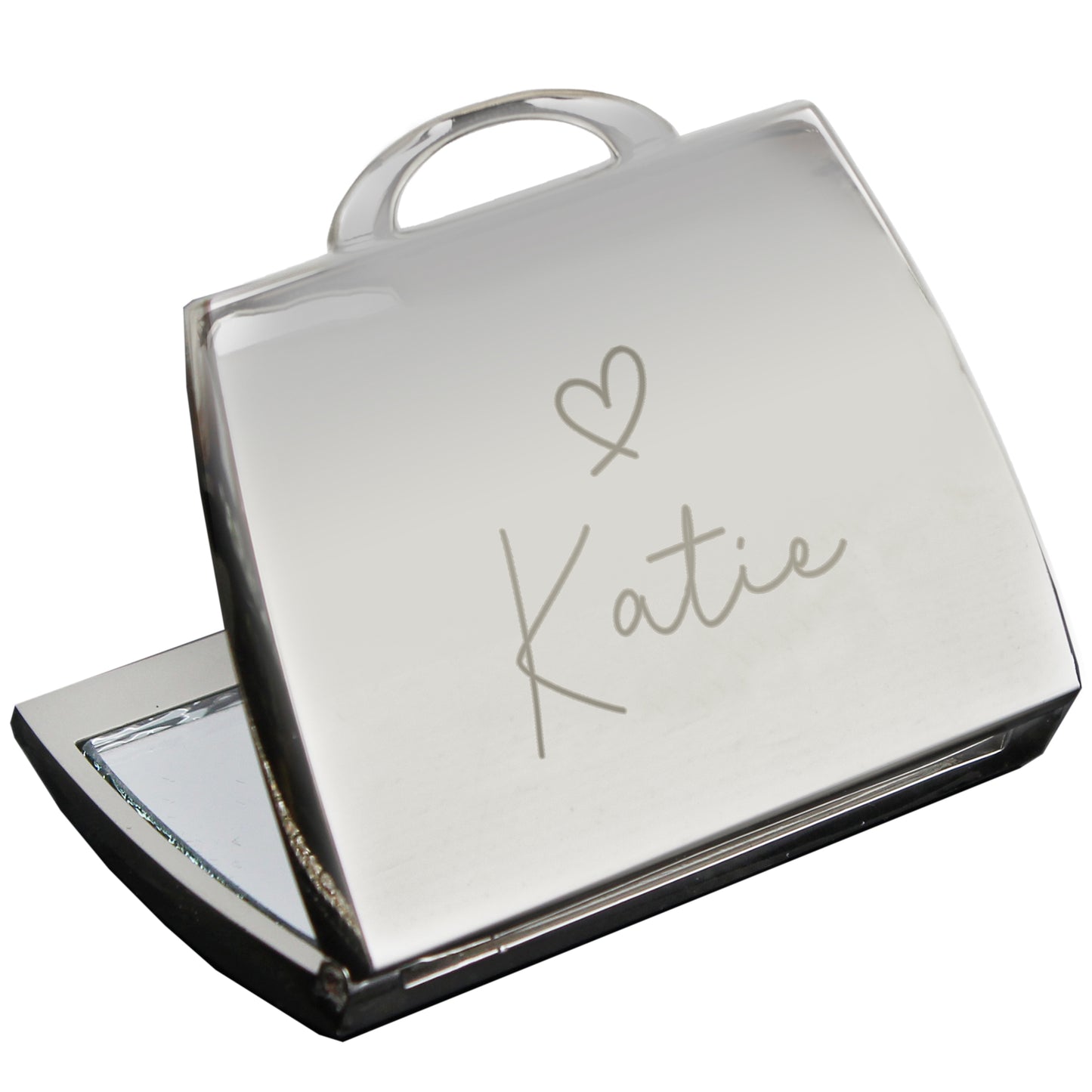 Personalised Name Handbag Compact Mirror