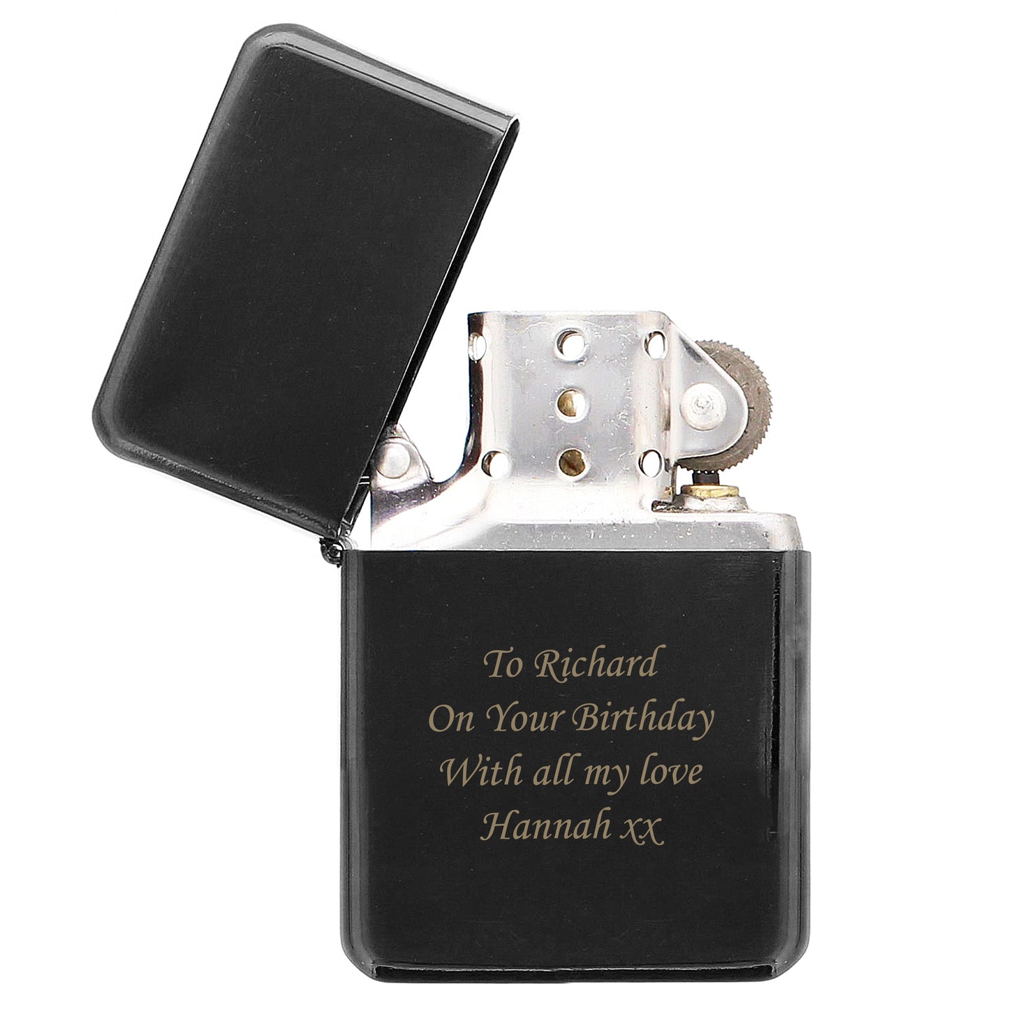 Personalised Engraved Black Lighter