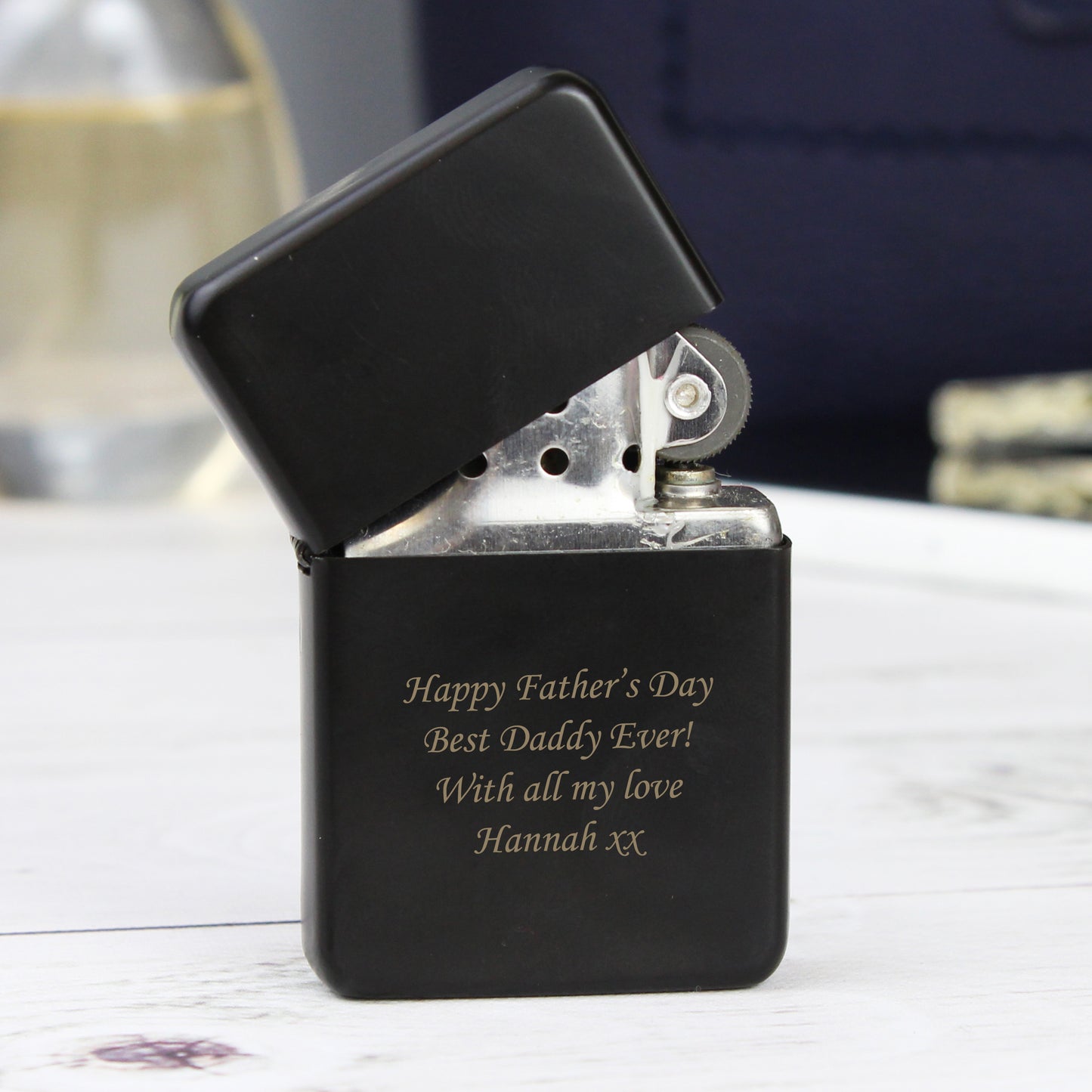 Personalised Engraved Black Lighter
