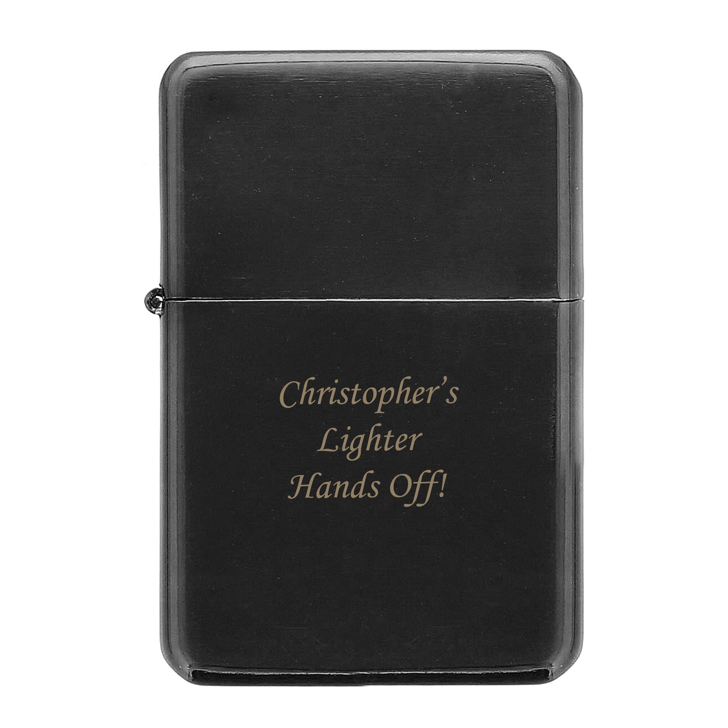 Personalised Engraved Black Lighter