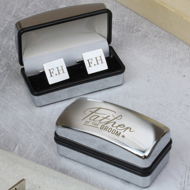 Personalised Father of the Groom Wedding Cufflinks and Box Set