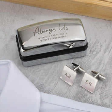 Personalised Cufflinks & Cufflink Box