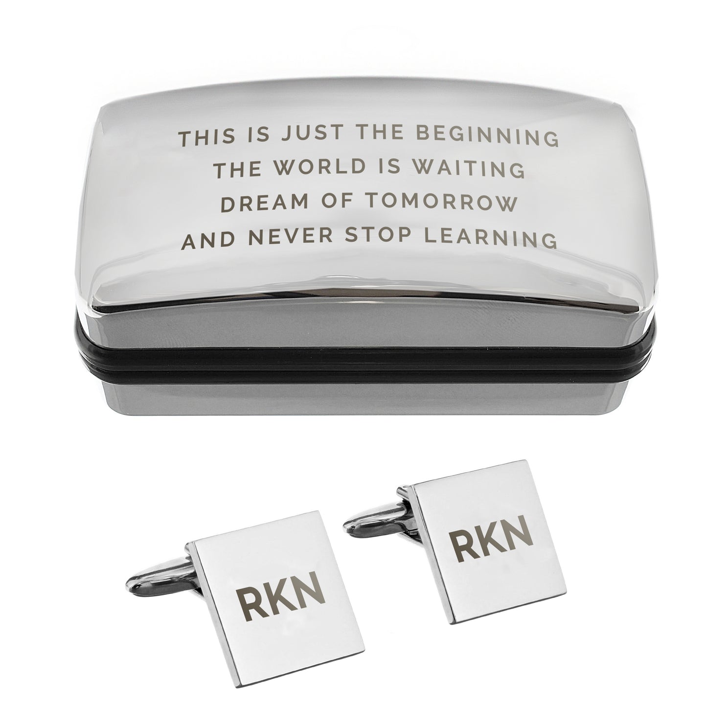 Personalised Initial Cufflinks & Engraved Box