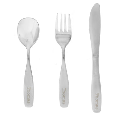 Personalised 3 Piece Cutlery Set