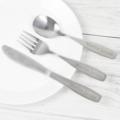 Personalised 3 Piece Cutlery Set