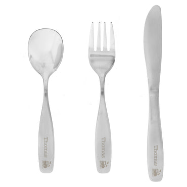 Personalised 3 Piece Train Cutlery Set
