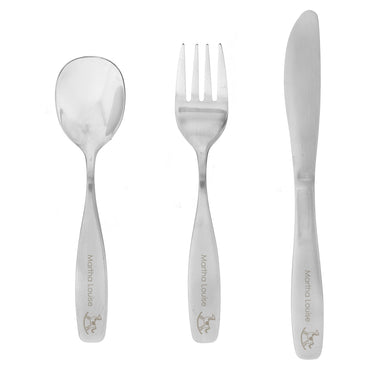 Personalised 3 Piece Rocking Horse Cutlery Set