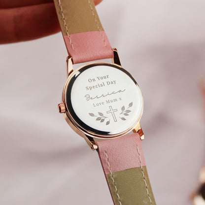 Personalised Holy Communion/Christening Pink Watch