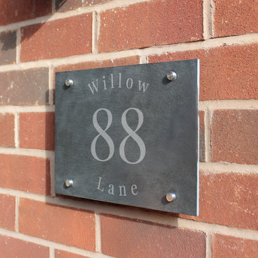 Personalised Slate House Sign
