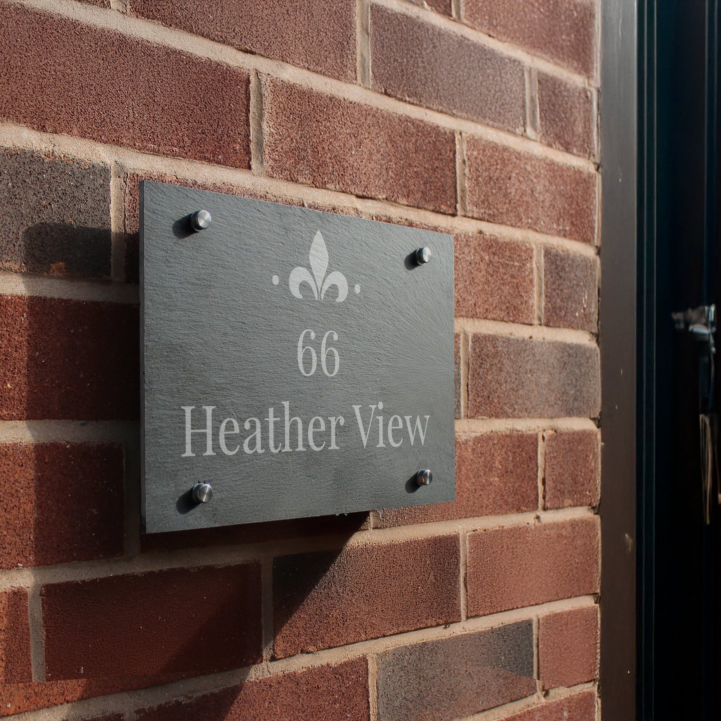 Personalised Ornate Slate House Sign