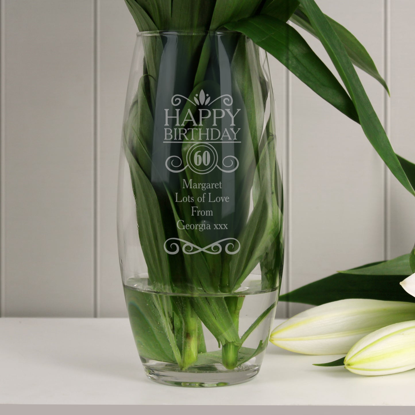 Personalised Birthday Bullet Vase