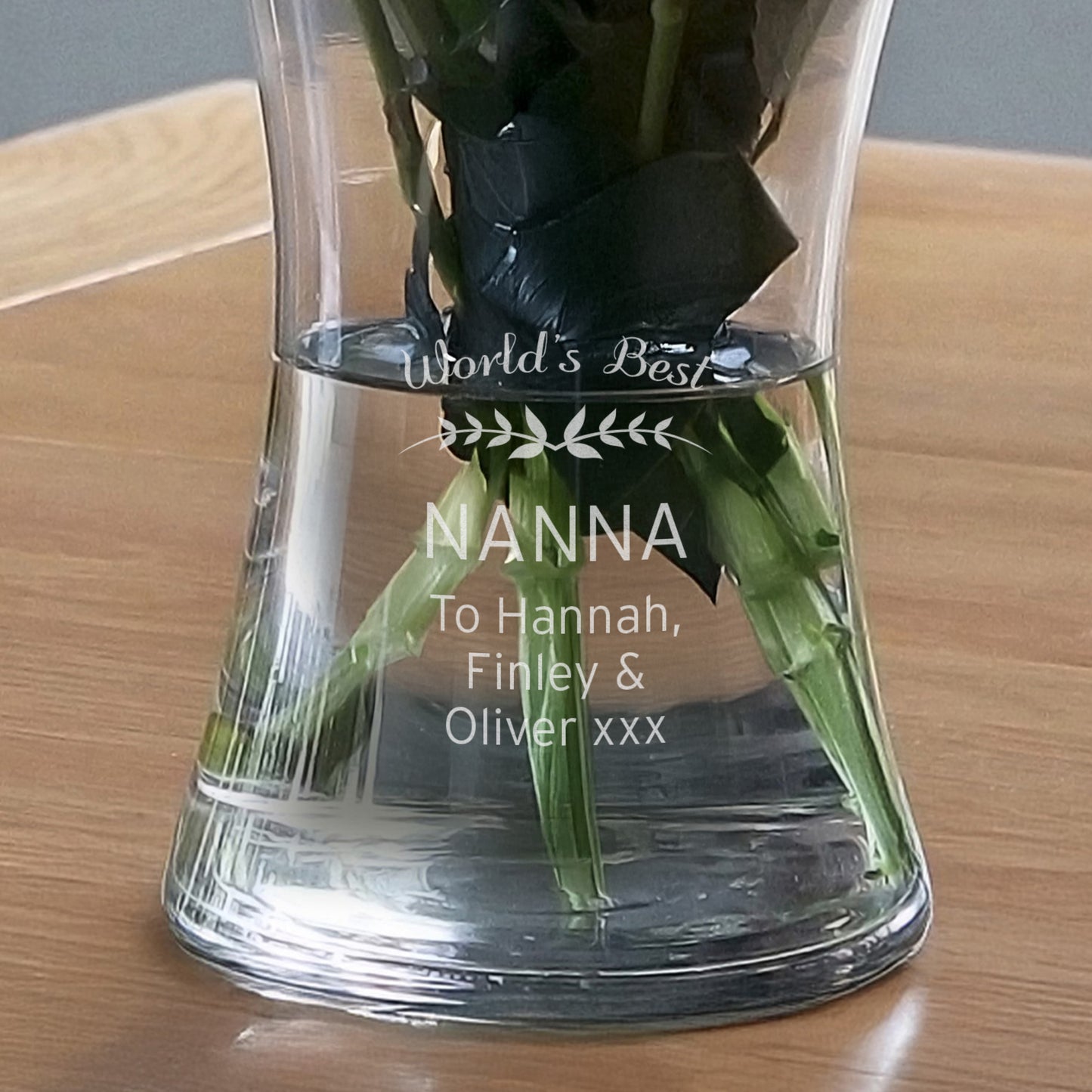 Personalised Classic Glass Vase