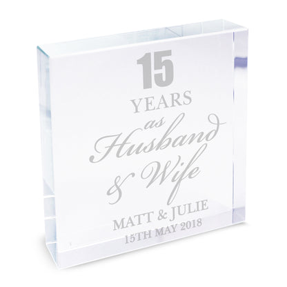 Personalised Anniversary Crystal Token
