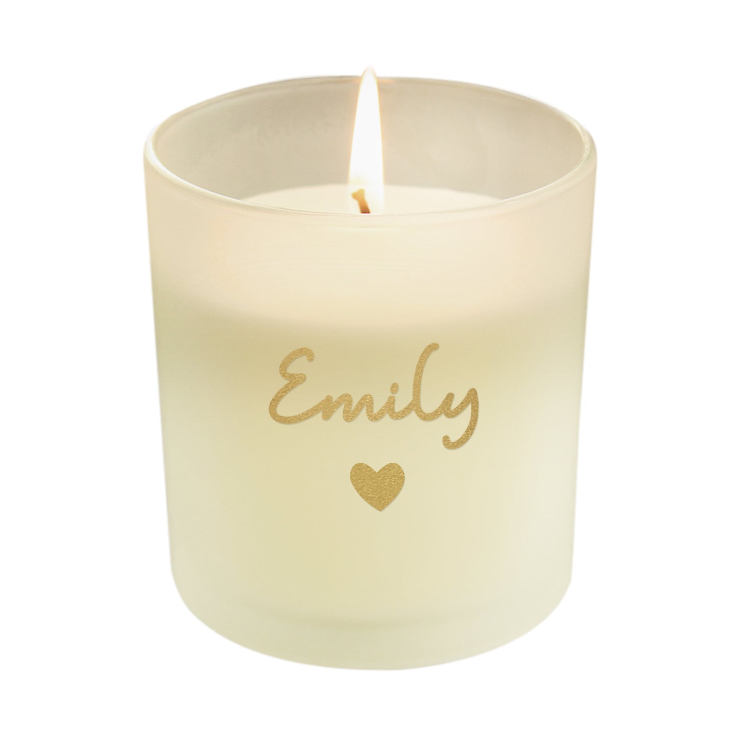 Personalised Gold Name Scented Jar Candle
