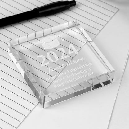 Personalised Graduation Crystal Token