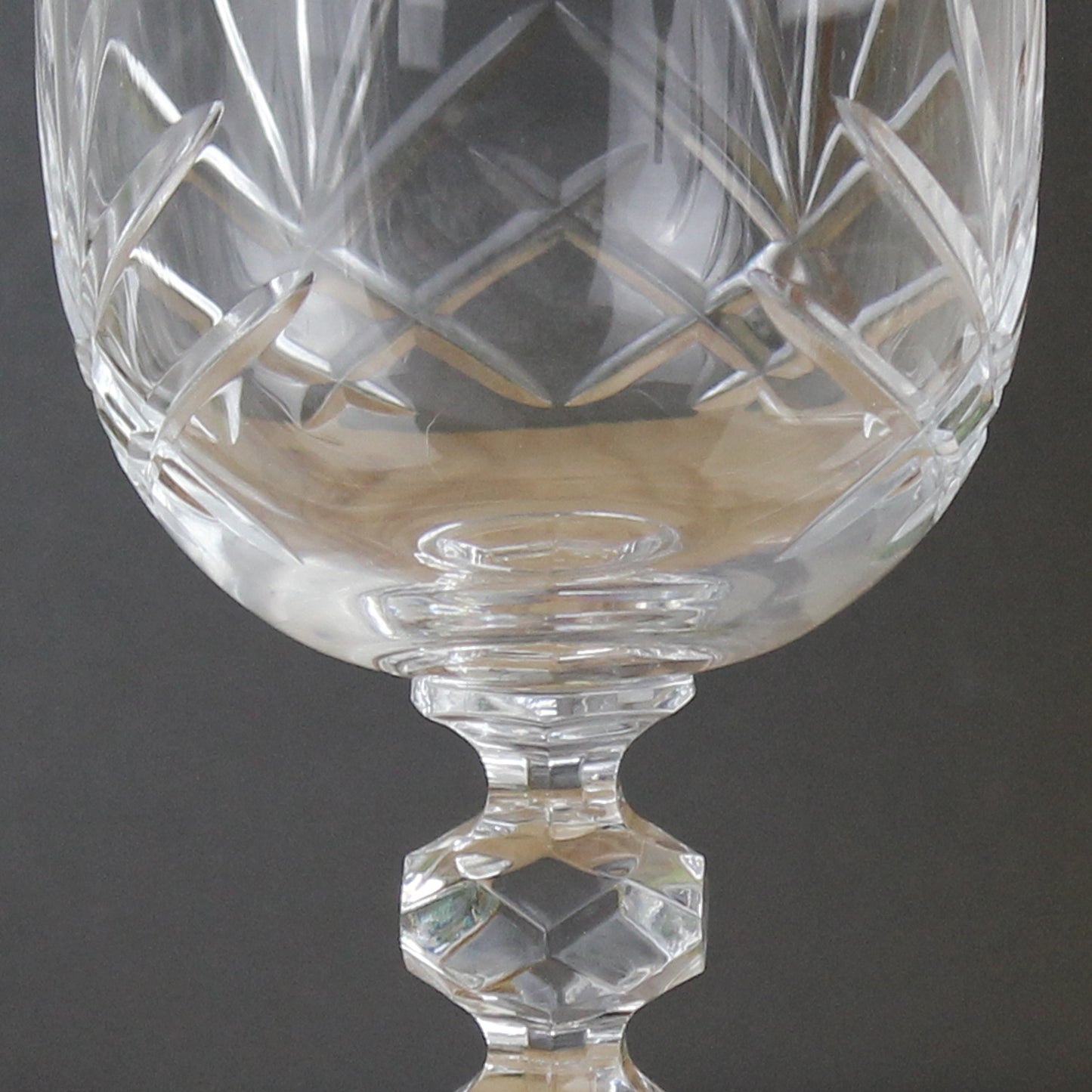 Personalised Cut Crystal Wine Glass