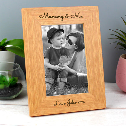 Personalised Free Text 6x4 Portrait Wooden Photo Frame