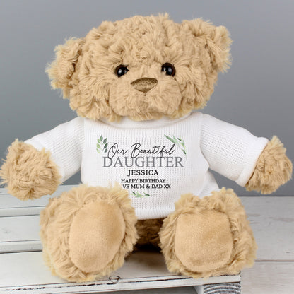 Personalised Botanical Teddy Bear