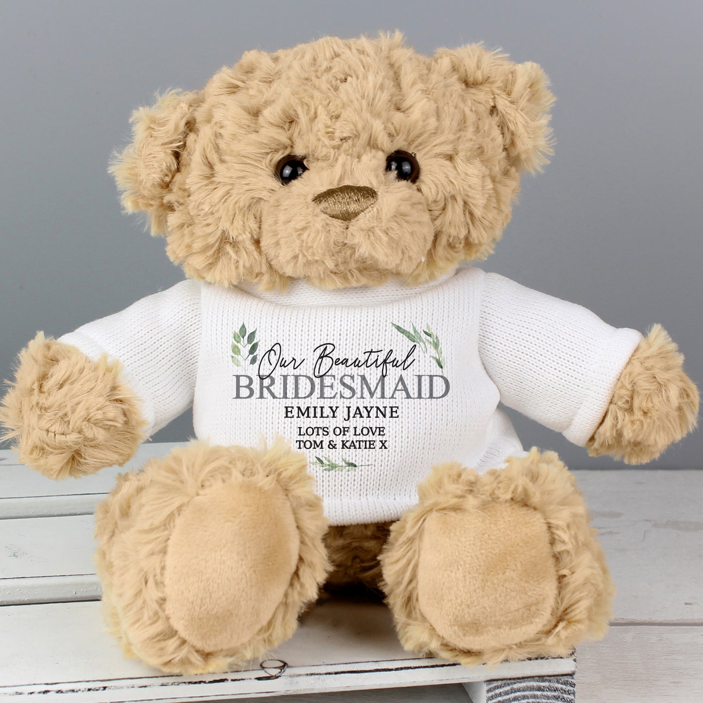 Personalised Botanical Teddy Bear