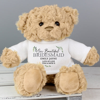 Personalised Botanical Teddy Bear