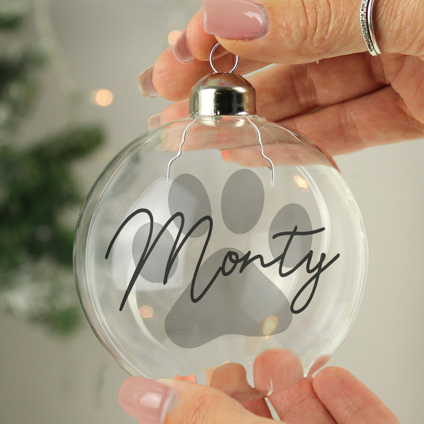 Personalised Pet Glass Bauble