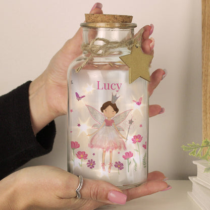 Personalised Fairy Princess LED Glass Jar