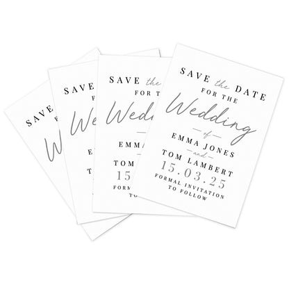 Personalised Set of 36 Wedding Save the Dates