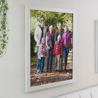 Personalised Photo Upload White Poster Frame