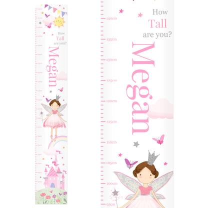 Personalised Fairy Princess Height Chart