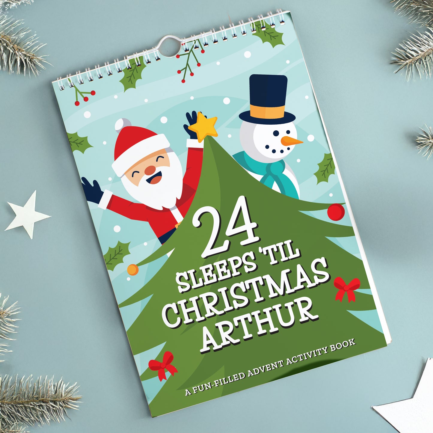 Personalised 24 Sleeps Christmas Activity Advent Calendar